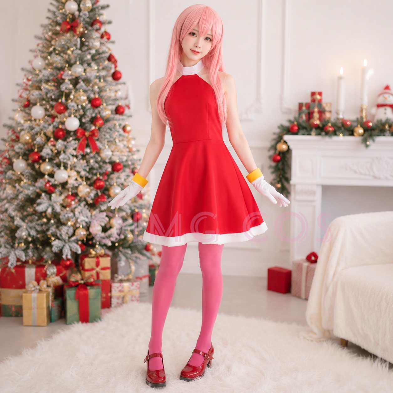 Anime Cosplay Ladies - Fantasia Cosplay Amy Rose Adulto, Uniforme