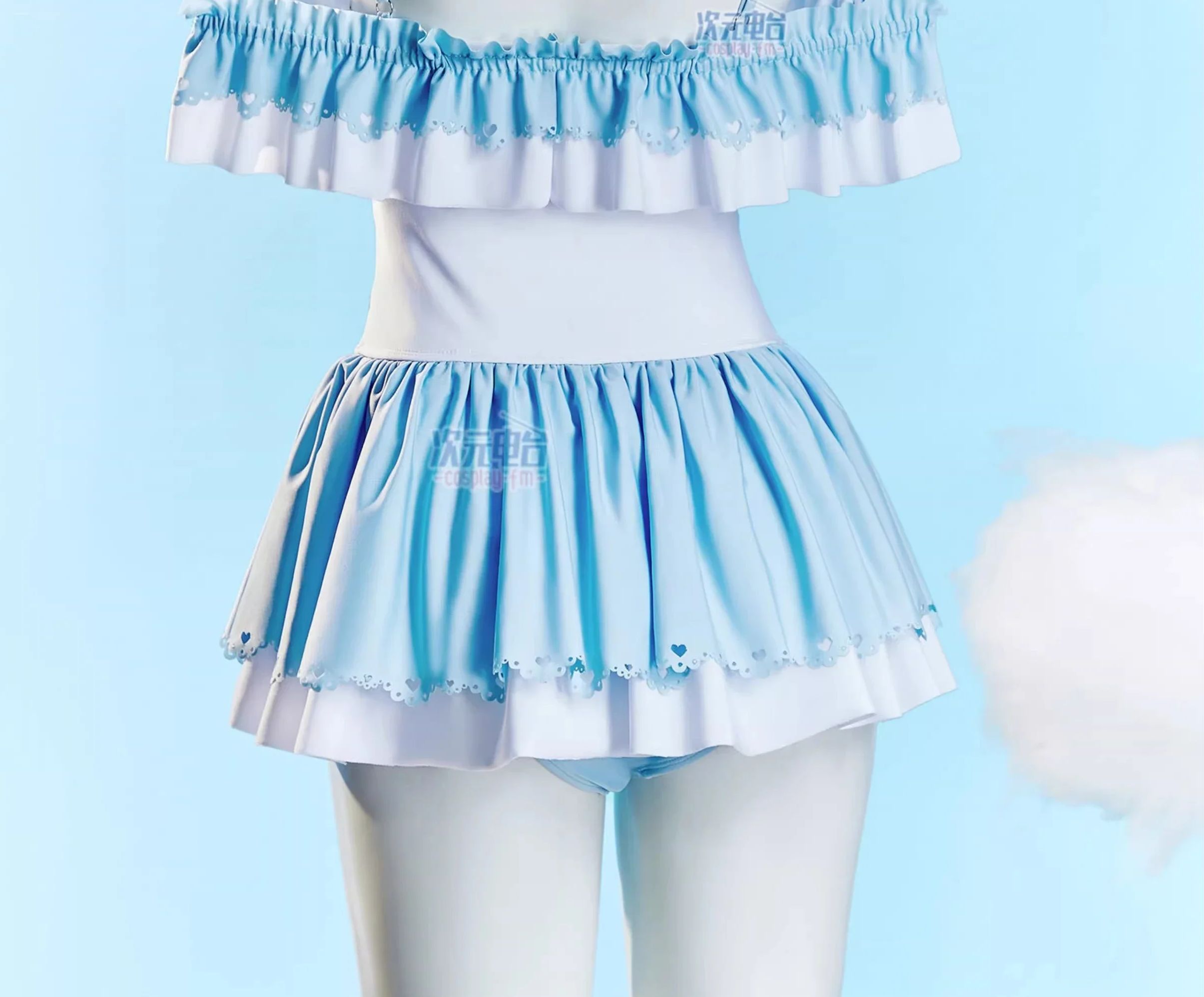 Anime Cosplay One Piece - Fantasia de cosplay Cinnamoroll: Maiô feminino