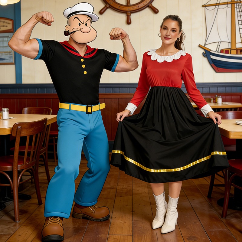 Anime Cosplay For Couples - Novo Fantasia de Carnaval para Casais,