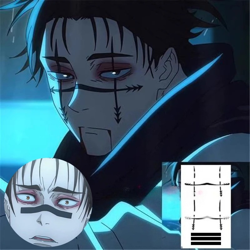 Anime Cosplay To Buy - Adesivo de Tatuagem Choso Anime Jujutsu