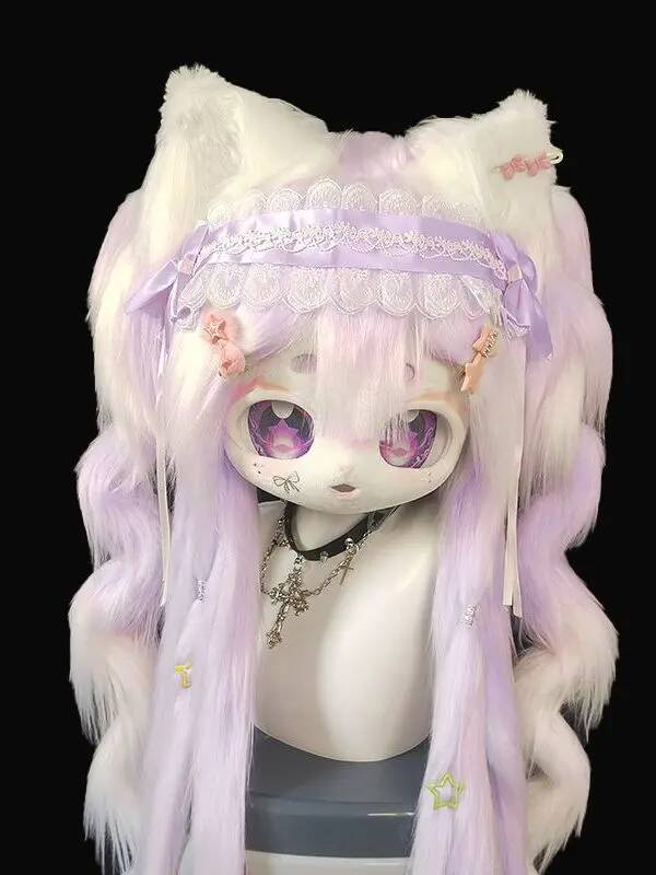 Anime Cosplay With Mask - Cabeça de Fursuit Kig Feita à