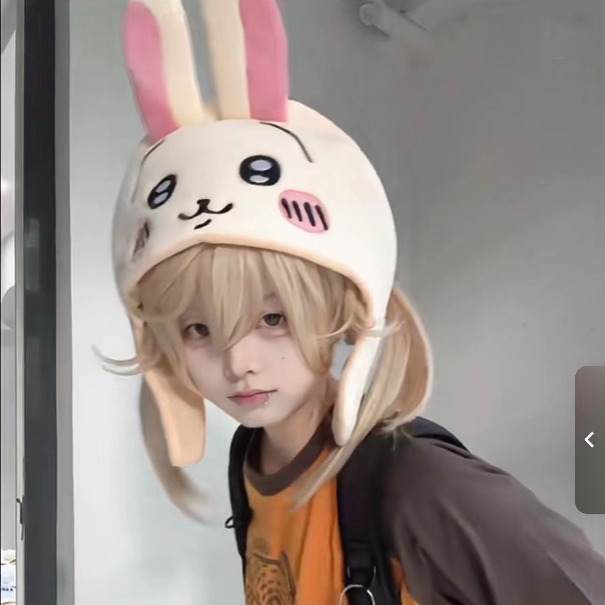Chiikawa Hachiware Usagi Chapé - Anime Cosplay Girl Photo avaliação e preço