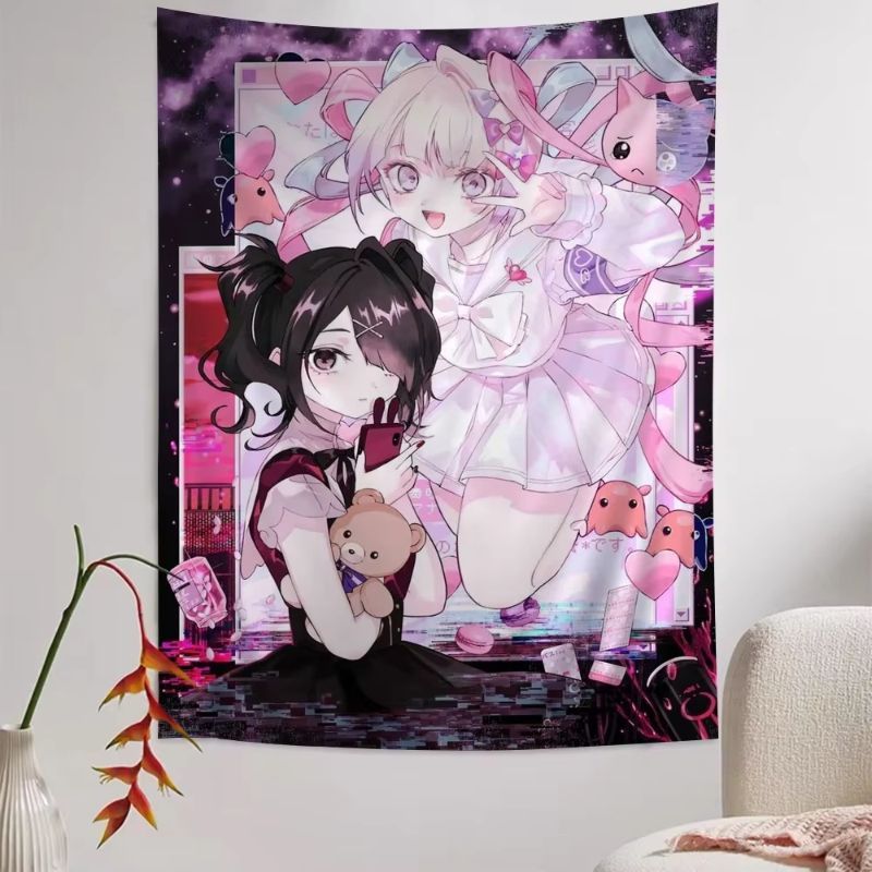 Tapeçaria VIKAMA Rosa de Menin - Anime Cosplay Girl Photo avaliação e preço