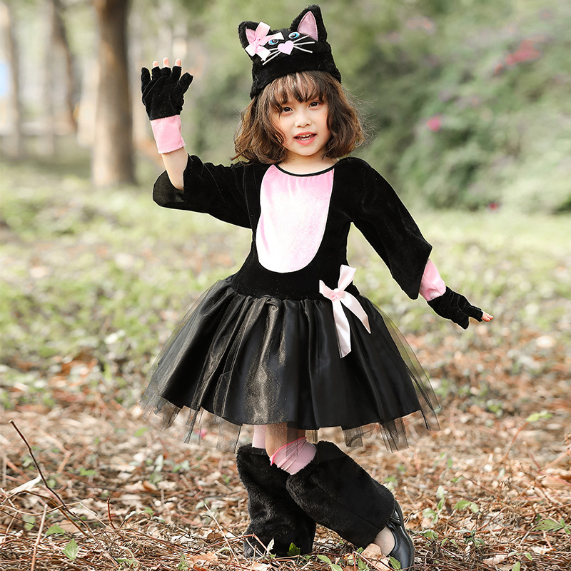 Novo halloween gato preto cosp - Anime Cosplay Girl Photo avaliação e preço
