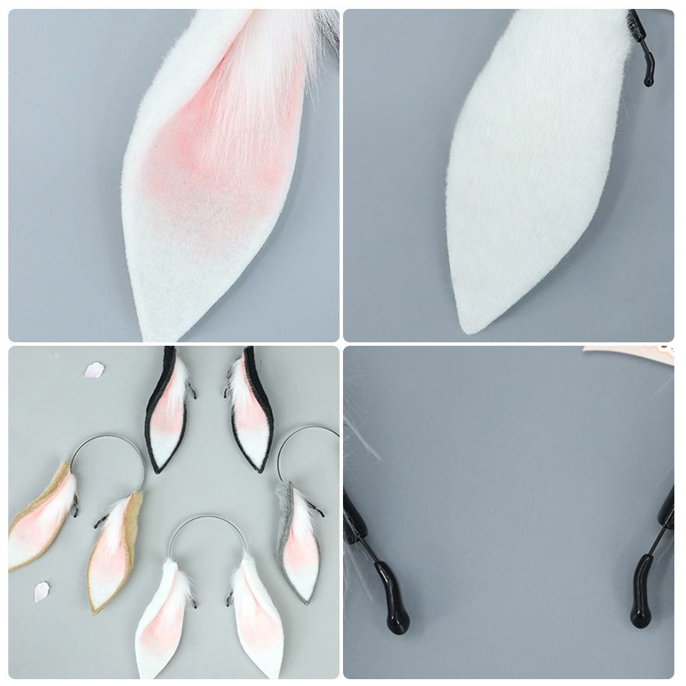 Tiara de Orelhas de Coelho Est - Anime Cosplay Girl Photo avaliação e preço