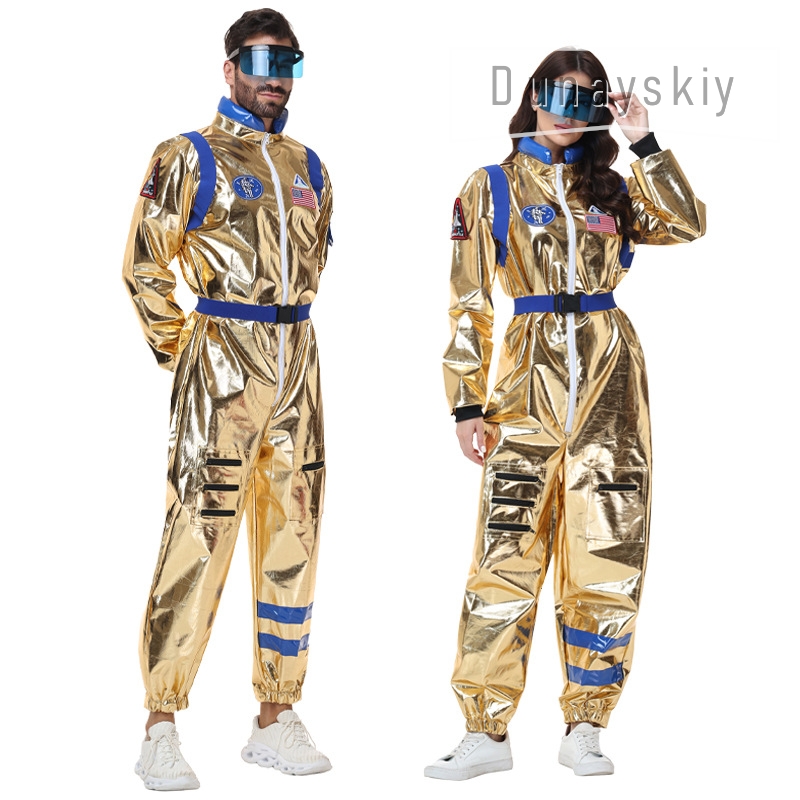 Fantasia de Astronauta Dourada - Anime Cosplay For Couples avaliação e preço