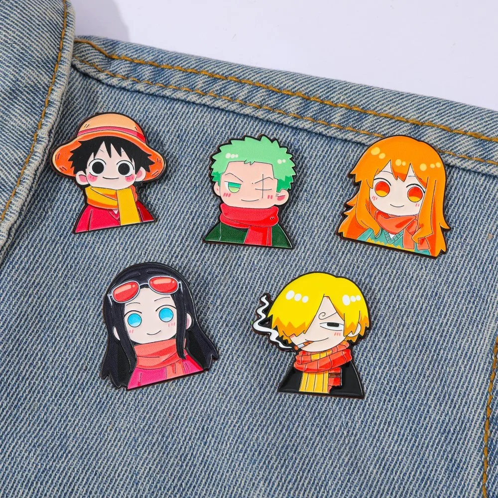 5 Peças Broche de Anime Fofo e - Anime Cosplay One Piece avaliação e preço