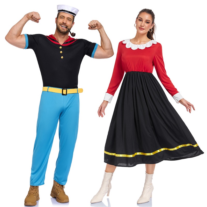 Novo Fantasia de Carnaval para - Anime Cosplay For Couples avaliação e preço