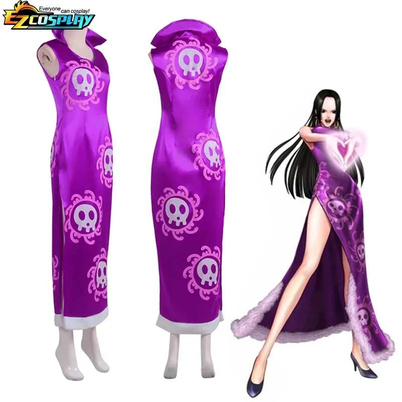 Fantasia Cosplay da Rainha Boa - Anime Cosplay One Piece avaliação e preço