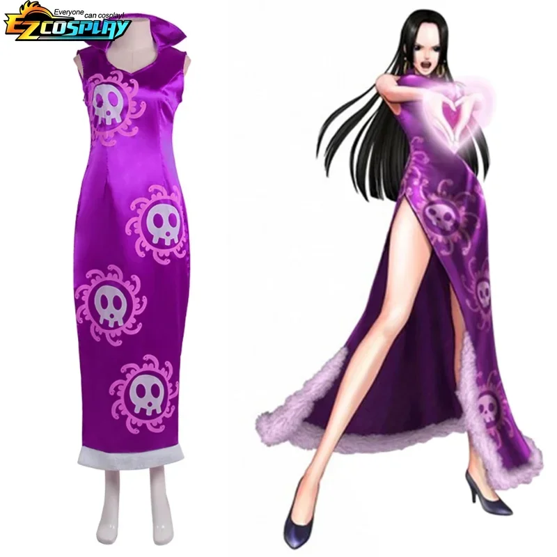Fantasia Cosplay da Rainha Boa - Anime Cosplay One Piece avaliação e preço