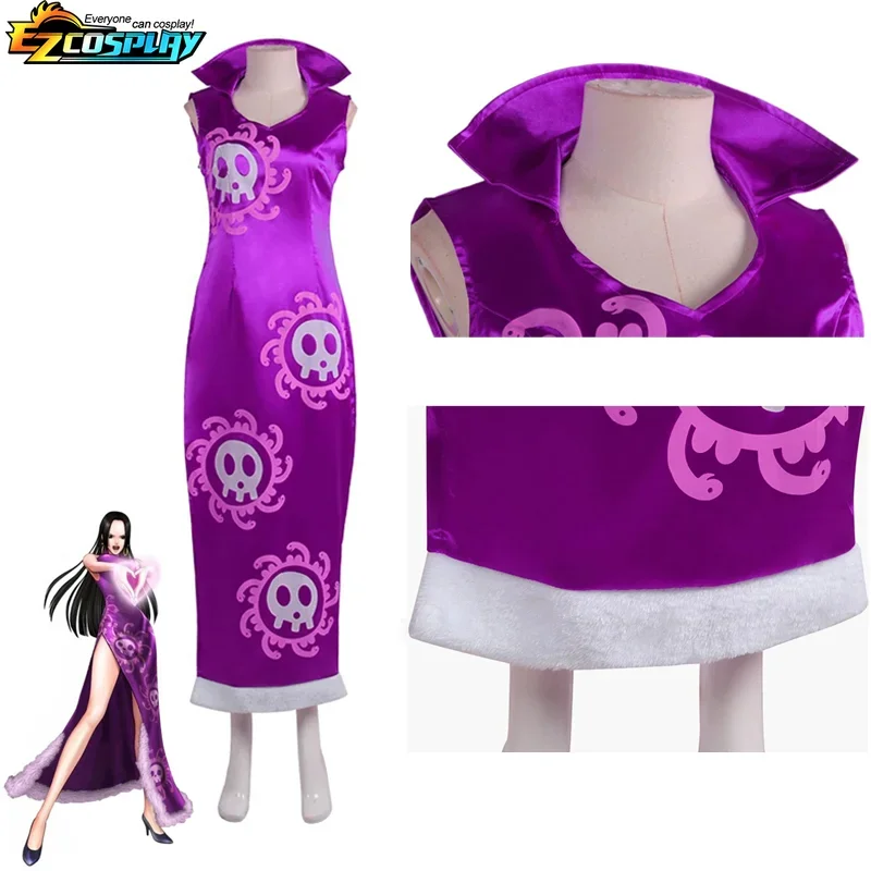 Fantasia Cosplay da Rainha Boa - Anime Cosplay One Piece avaliação e preço